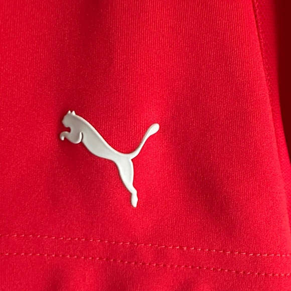 Puma Men's Red Polo Golf Shirt - Picture 5 of 7